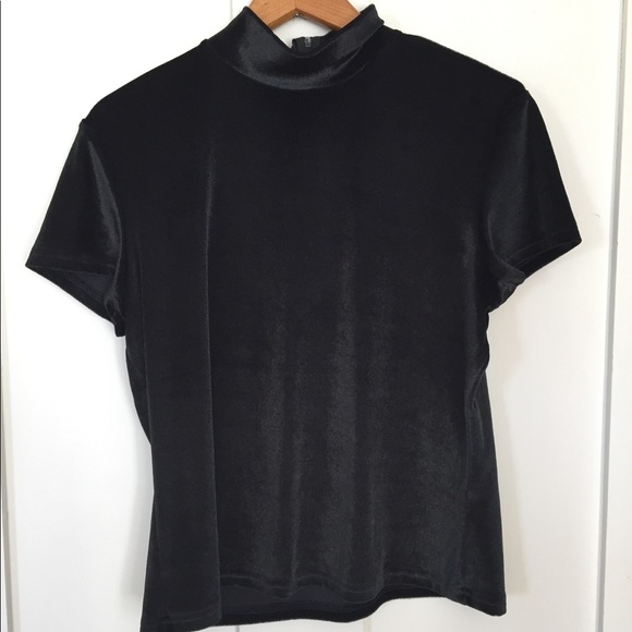 ❤️SOLD❤️ High Neck Vintage Top Black - Picture 8 of 8